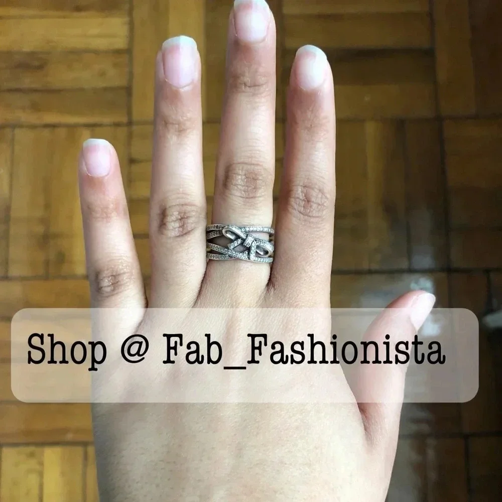 Pandora Sterling Silver Ring 54 Retired
